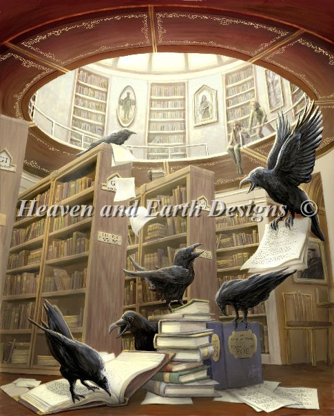 Ravens In The Library - Click Image to Close